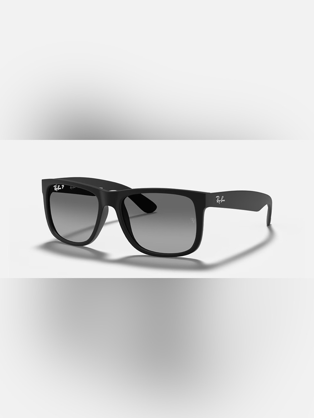 Ray-Ban Justin RB4165 Polarized Matte Black Sunglasses w/ Case & Cloth